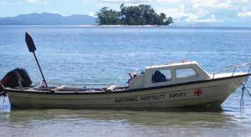 PNG maternal death survey boat