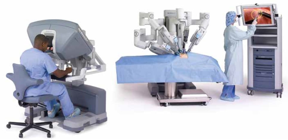 Robotic surgery set up