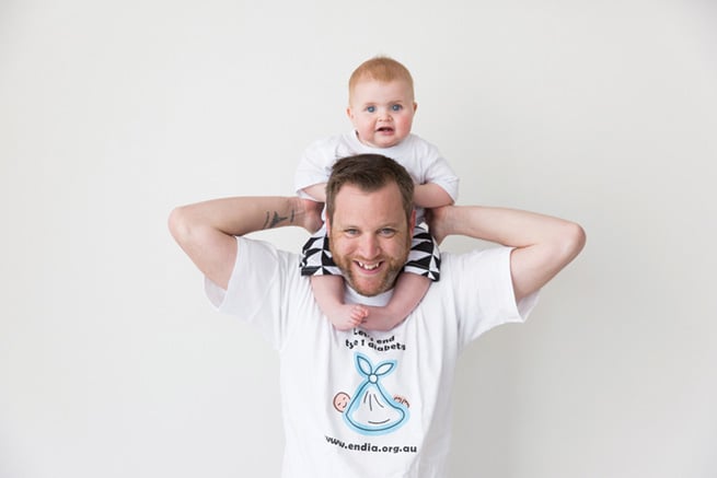 ENDIA participants, Andy and his son, Finley (Canberra, ACT).