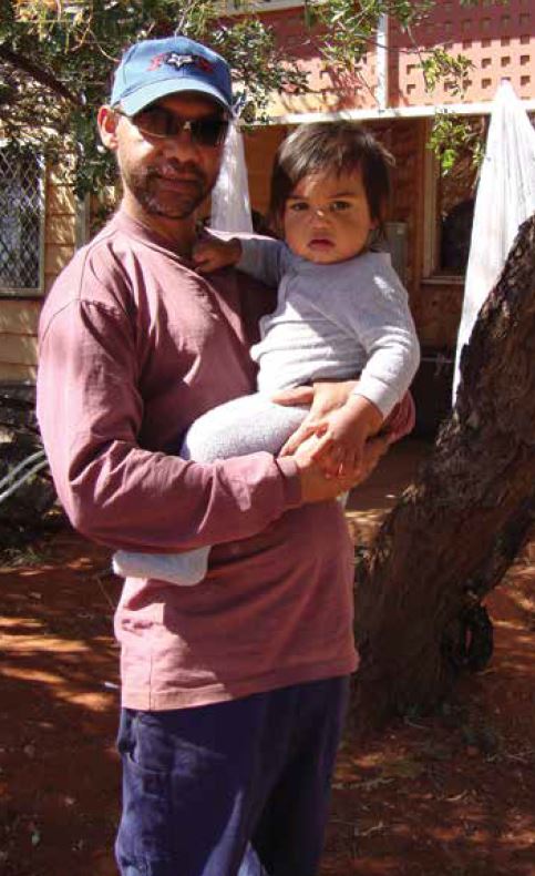 Brian and his father at Kardaloo farm.