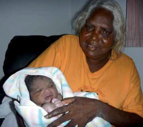 The Senior Indigenous woman, Concepta Narjic, who accompanies women from her community while they are in Darwin.