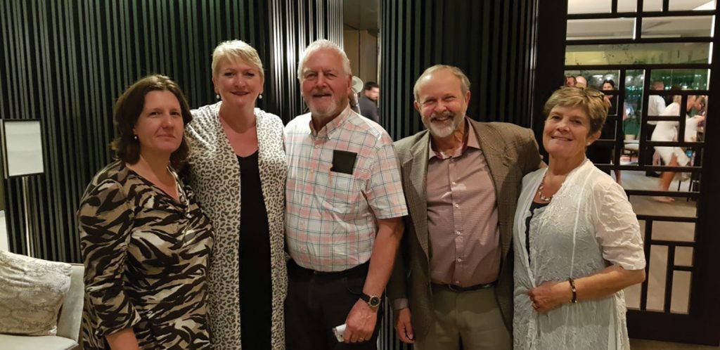 Dr Kimberley Sleeman, Mrs Mandy Pettigrew, A/Prof Ian Pettigrew, Dr Ronald Vaughan and Mrs Janice Vaughan.