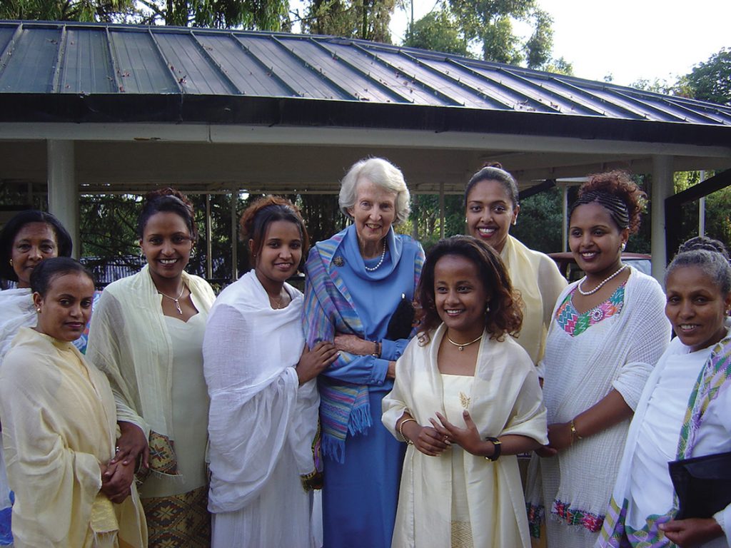 Dr Catherine Hamlin AC with staff of the Addis Ababa Fistula Hospital.
