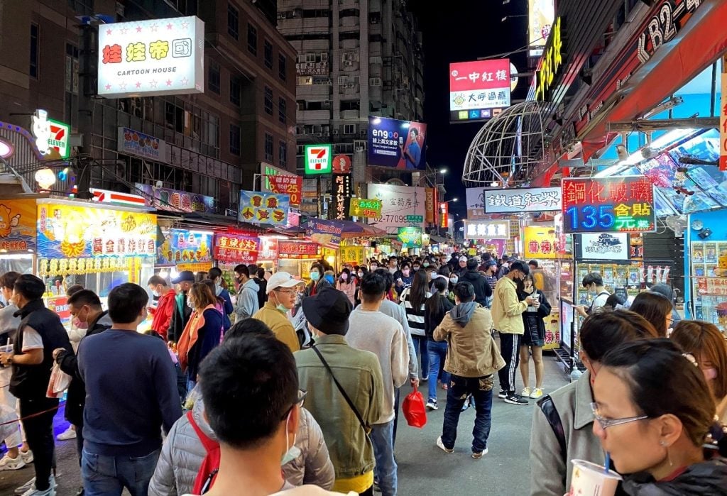 “A developed and vibrant democratic economy”: Taichung City at night
